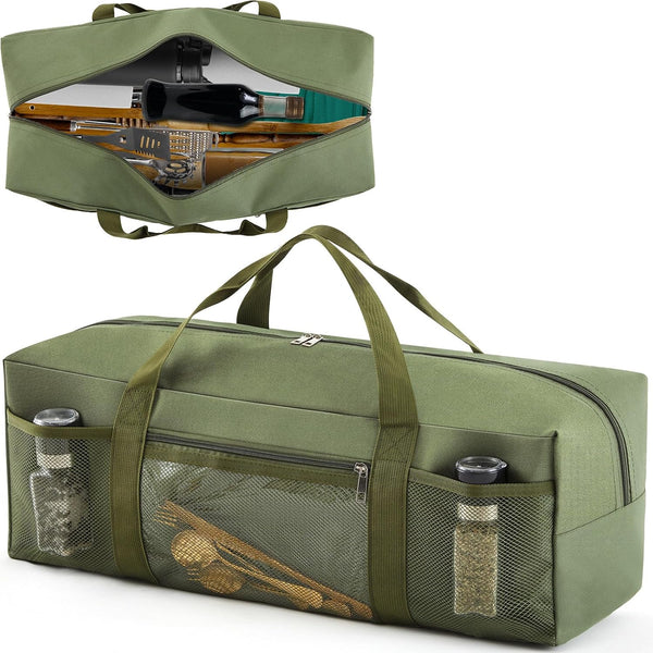 24" Grill Tool Storage Bag, Heavy Duty Waterproof BBQ Tools Bag, 24"