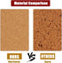 Desktop Cork Board, Double Sided Bulletin Board Message Board with 15 PCS Push Pins for Home School Office Decor