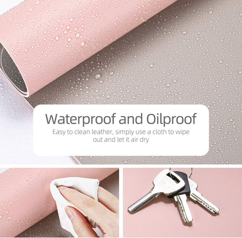 YSAGi Desk Pad, 23.6" x 13.7" Ultra Thin Waterproof PU Leather Blotter for Keyboard and Mouse
