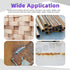 Swpeet 9Pcs Wire Scratch Brush Kit, Including 5Pcs Wire Wheel Cup Brush and 3Pcs Brass/Stainless/Carbon Steel Brushes