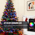 zuupeasa 66FT 200LEDs 80+ Smart Color Changing Christmas Lights, RGB-IC String Lights, Modes, Timer, Remote & App
