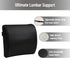 Mind Reader Lumbar Support Cushion with Air-Cloud Memory Foam, Ergonomic Lower Back Pillow for Office Chair and Car