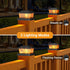 4x4 4 Pack 4x4 3.5x3.5 btfarm Solar Flame Post Cap Lights Outdoor, Flickering Flame Fence Deck Post Lights, Waterproof