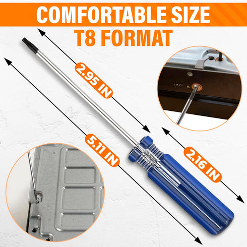 Torx T8 Screwdriver Head Magnet Ring, T8 Proof Screw Driver for HDD PS3 and Xbox 360