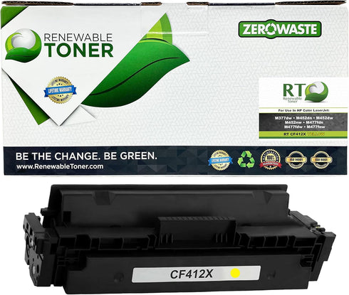 Renewable Toner High Yield Replacement Cartridge for HP 410X CF412X for LaserJet M477 M452