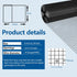 1/2 inch 19Ga (1/2 inch 8in 50ft) Black Hardware Cloth PVC Coated Wire Mesh Vinyl Coated Fence Welded Metal Chicken