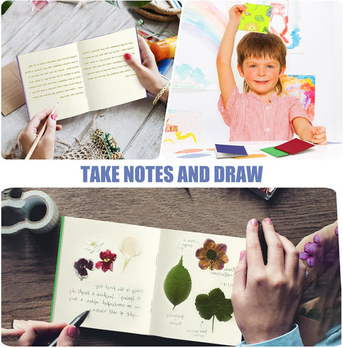 Thenshop 50 Pack Mini Pocket Kraft Notebooks, 4 x 4 Inch, Blank Page Notepads for School and Parties