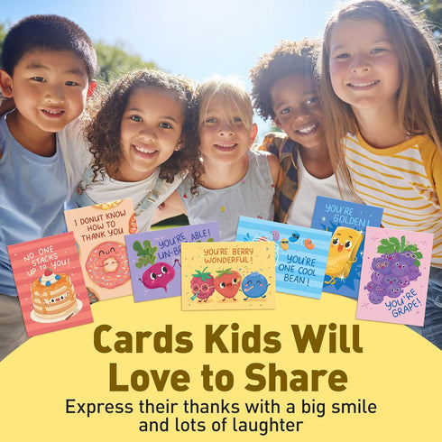 4x5.5 S&O Assorted Funny Thank You Cards with Envelopes - Cute Thank You Cards for Teachers, Office Coworker, Employee
