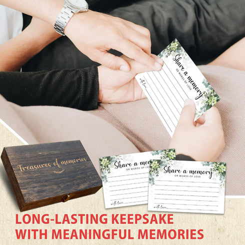 50 -A01 Share A Memory Cards For Celebration of Life Decorations, Psc Share A Memory Box For Funeral Memorial