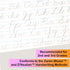BAZIC 50 Sheet Cursive Writing Pad, 10.5" X 8", Handwriting Practice Workbook, Grades 2-3, 1-Pack