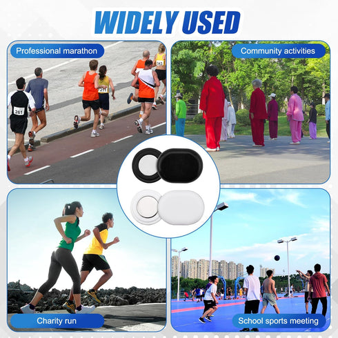 Gosknor 10 Pairs Race Bib Magnets, Magnetic Running Race Buckle Clips Runners Bib Holders Magnets Fasteners Number Pins