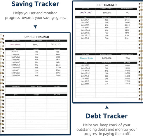 Account Sunset Aesthetic Budget Planner - Monthly Finance Planner with Expense Tracker, Undated Bill Organizer, Budget