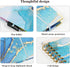 Clipboard with Storage and Refillable Notepad for Letter Size 8.5"x 11", Cute Clip Board with 5 Extra Folders and Tabs