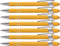 Rubberized Soft Touch Ballpoint Pen with Stylus Tip, Premium Metal, Black Ink, Medium Point (Yellow, 7)