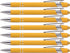 Rubberized Soft Touch Ballpoint Pen with Stylus Tip, Premium Metal, Black Ink, Medium Point (Yellow, 7)