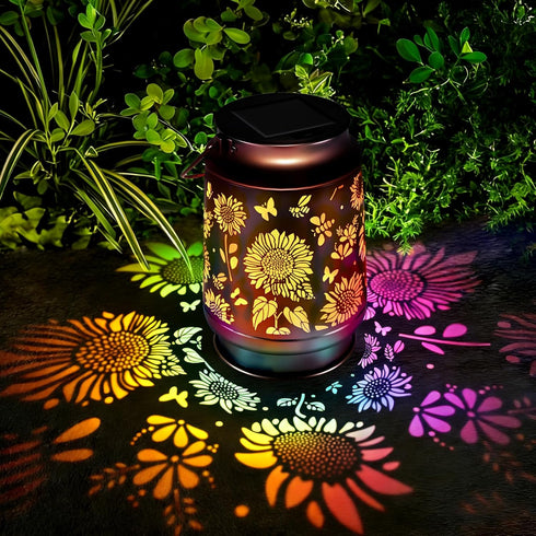 Mothers Day Gifts for Mom Solar Lanterns Outdoor Waterproof Sunflower Garden Decor