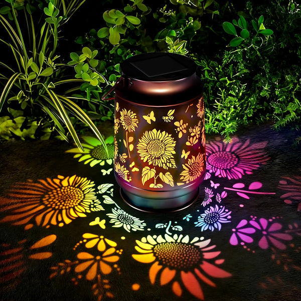 Mothers Day Gifts for Mom Solar Lanterns Outdoor Waterproof Sunflower Garden Decor