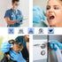 Safe Health NITRO-V Nitrile-Vinyl Synthetic Exam Disposable Gloves, Latex Free, Powder Free, Blue, Box of 100