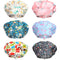 SATINIOR 6 Pieces Printed Bouffant Caps with Buttons, Elastic Turban Surgical Hats for Nursing and Working