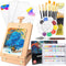 WOWOSS Tabletop Art Easel Box Set, 40PCS Painting Kit for Adult Artists &