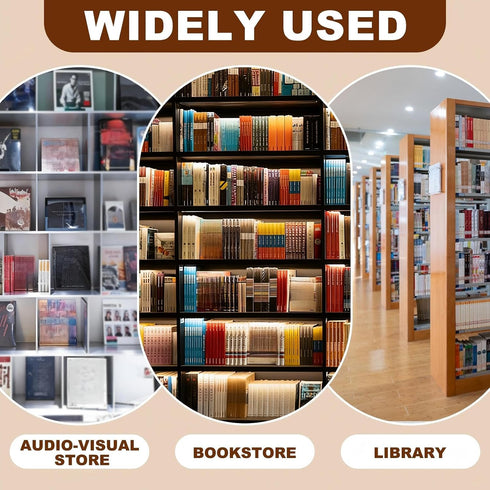 6 Album Chumia Pcs Adjustable Book Stand for Display Bookcase Bookshelf Book Comics Display Holder Manga Stand Easel
