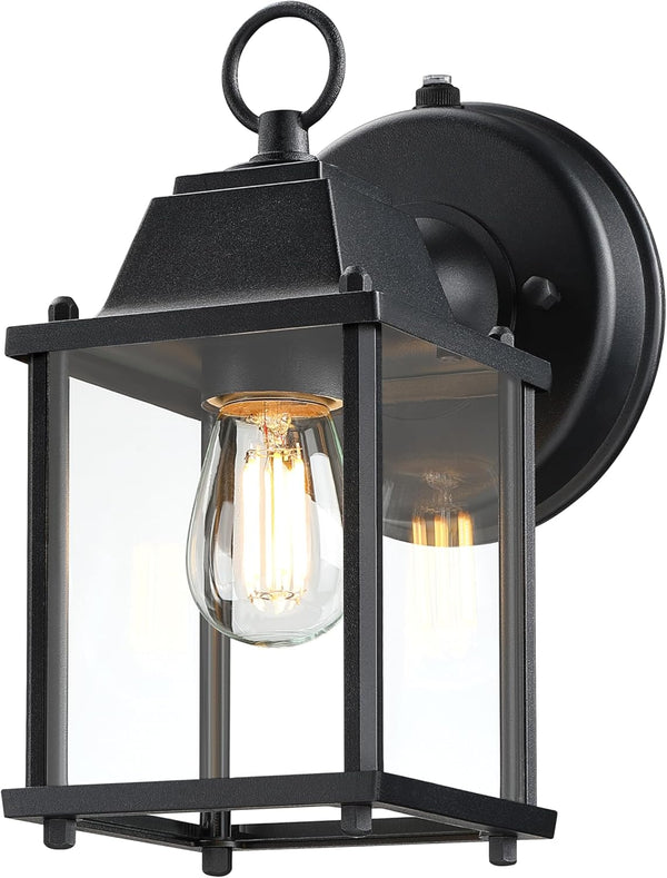 LIT-PaTH Dusk to Dawn Outdoor Wall Lantern, Wall Sconce Waterproof Porch Lighting