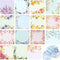 Clabby 15 Pads Pop up Sticky Notes, 3 x 3 Inch Floral Sticky Notes, Cute Sticky Pads for Student Teacher