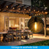 TORCHSTAR ST64 Dusk to Dawn Light Bulbs, Vintage LED Edison, 7W Equivalent 75W, Auto On/Off, E26 Base, Pack of 6