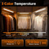 7.9inch 1400mAh 34 3 (2 Pack) Motion Sensor Cabinet Lights, LED Beads, USB-C Charging, Color Temperatures, for Long