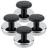 Master Magnetics Heavy-Duty Ceramic Round Base Magnet with Knob Pack, 4-Pack, 16 lb Pull Each, Nickel-Plated