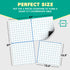Scribbledo Jumbo Magnetic Coordinate Plane, 27" x 27" Dry Erase Graph Grid Board for Math Teacher Supplies