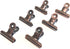 BARNWOODUSA Rustic Bronze Metal Hinge Clips, Pack of 6 - Antique Finish for Home Decor