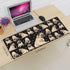 Pug Cute Black Cool FUUNY Dog Love Mouse Pad, XL Extended Non-Slip Rubber Base, 31.5 x 11.8 Inch