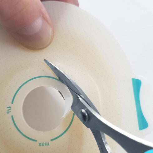 ALLEX Ostomy Scissors with Curved Blunt Tips for Cutting Stoma Bag and Wafer, Made in JAPAN with Japanese Stainless