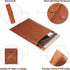 PU Leather File Folders for Documents, Important Private Organizer with String Tie Closure, A4 Letter Size, 3PCS