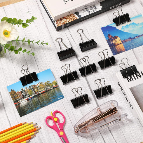 Jetec 200 Pcs Extra Large Binder Clips, 2 Inch Metal Paper Clips for Office Supplies