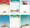 Christmas Sticky Notes: Winter Scene Notepads, Snowman Note Pads, Self-Adhesive Removable Notes, 6 Pieces