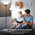 Noger 3-Way Led Light Bulbs A21 4 Pack, 50 100 150W Equivalent, 5000K Daylight, E26 Light Bulbs