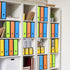 Simple Houseware 6-Pack Magazine File Holder Box - Foldable Cardboard Organizer with Label Slot, Multicolor