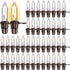Mudder 60 Count Christmas Replacement Mini Light Bulbs with Base Christmas Tree