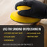 Dura-Gold Pro Series 5" Round & Mouse-Shaped Hand Sanding Block Pads - Hook & Loop and PSA Adapter Pad for Sanding