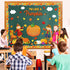 Fall Classroom Bulletin Board Decorations Set with Religious Pumpkin Cutouts and Autumn Harvest Maple Leaves