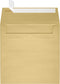 LUXPaper Square Invitation Envelopes - Peel & Press - 5 1/2" x 5 1/2" - Blonde Metallic - 50 Qty