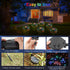 120 8 4 Pack Lewondr Firework Solar Garden Lights, LED Solar Firework Lights with Lighting Modes, Waterproof Sparkler