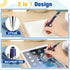 Zonon 38 Pieces Rubberized Ballpoint Pen with Stylus Tip, Stylish Metal Cap, Soft Grip, Black Ink (Dark Blue)