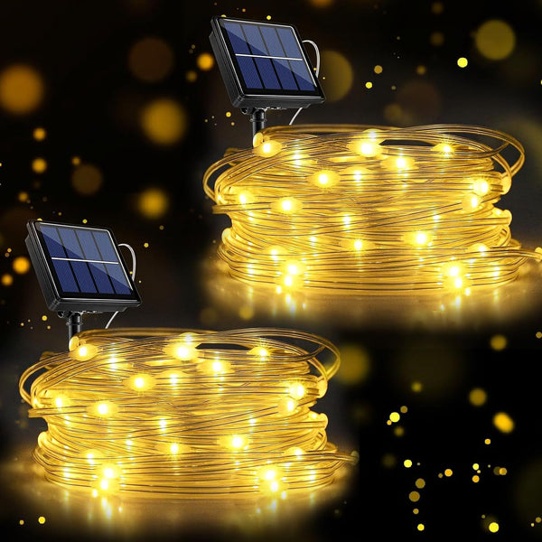 Solar Christmas Lights Outdoor Waterproof, Total 66FT 200 LED String Lights for