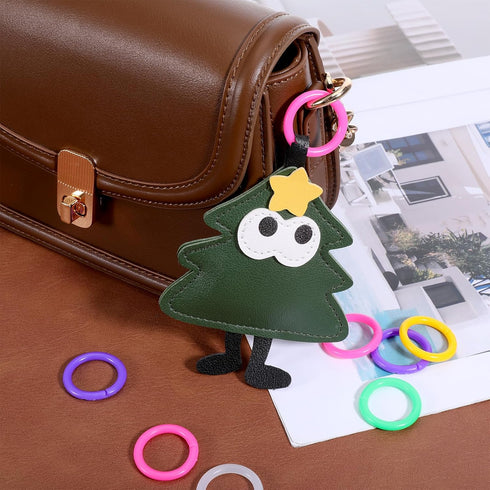 SULIKJHUI 50 0.79 Inch 10 Loose Leaf Binder Rings, Pcs Plastic Rings for Books, Notebooks, Flash Cards & Index Cards