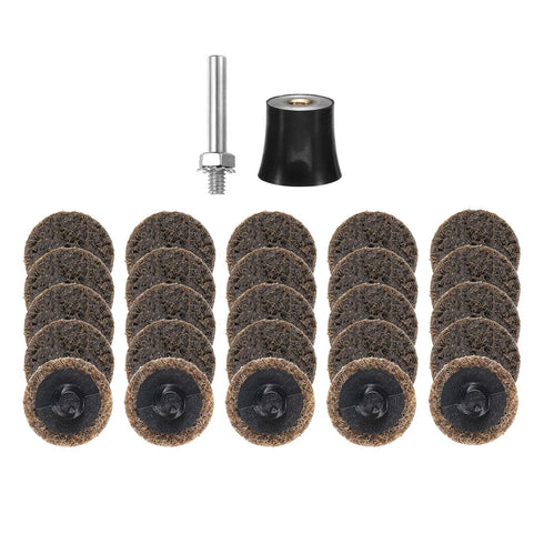 HARFINGTON 26pcs Quick Change Discs Set 1" Roll Lock Sanding Discs with