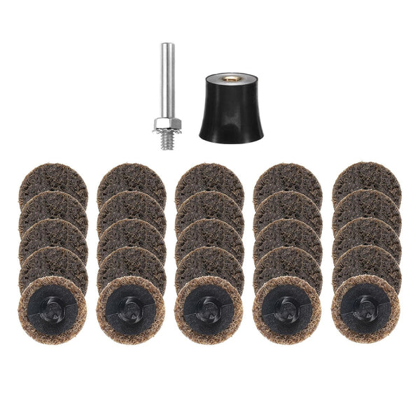 HARFINGTON 26pcs Quick Change Discs Set 1" Roll Lock Sanding Discs with