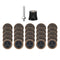 HARFINGTON 26pcs Quick Change Discs Set 1" Roll Lock Sanding Discs with